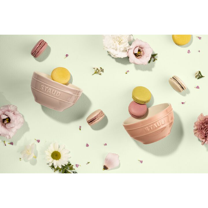 Ceramique, ボウルセット マカロンピンク 12 cm / 2-個, large 4