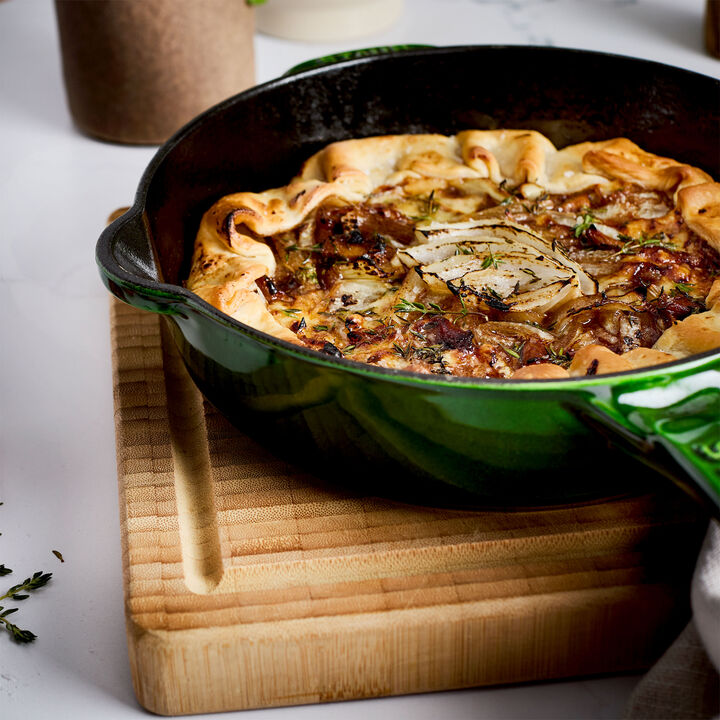 Cast Iron - Fry Pans/ Skillets, 8.5-inch, Traditional Deep Skillet, Basil, large 4