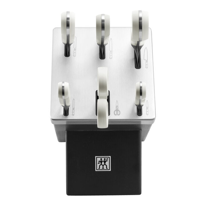 Pro le blanc, 7-pcs, Knife block set, black, large 2