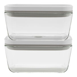 M / 2-pc, Medium Vacuum Container, Glass, Grey