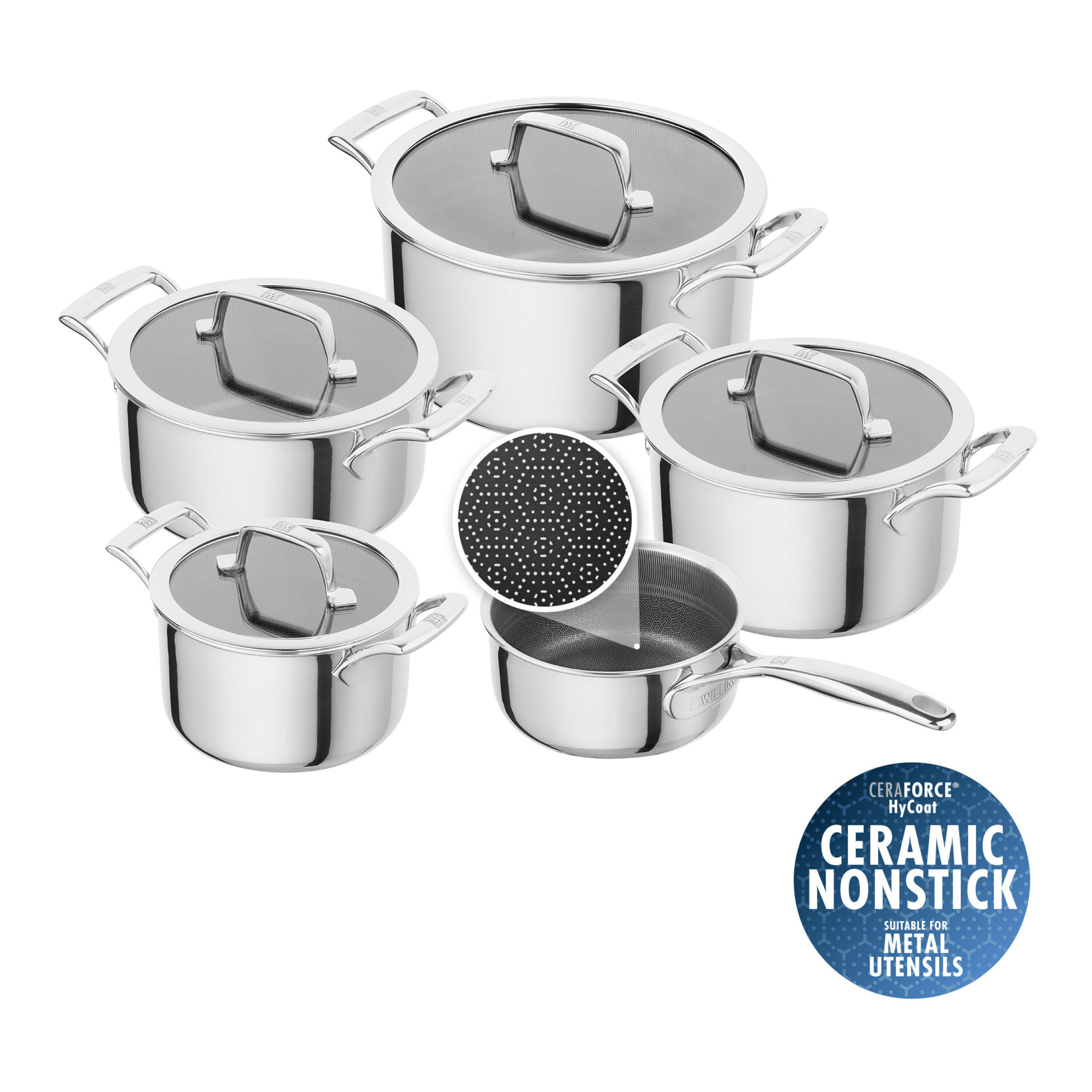 ZWILLING Peak Batería de cocina 5-pzs, 18/10 Acero inoxidable