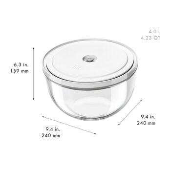 Vacuum bowl L / 24 cm, Cam, şeffaf,,large 5
