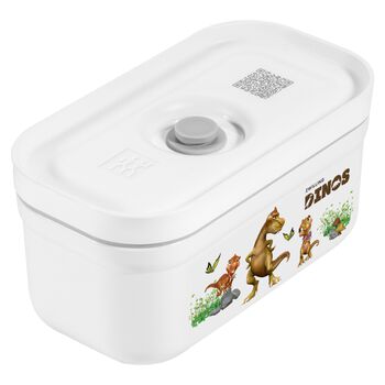 small DINOS Vacuum Lunch Box, plastic, white-grey,,large 1