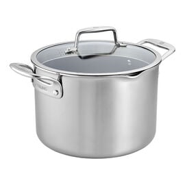 ZWILLING Clad CFX, 8 qt, Ceramic, Non-stick, Stainless Steel Stock Pot