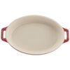 Ceramic - Oval Baking Dishes/ Gratins, 2-pc, Baking Dish Set, Cherry, small 2