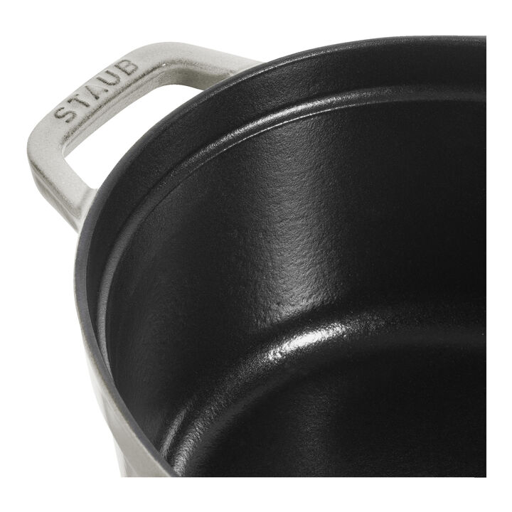 La Cocotte, Cocotte 29 cm, oval, Weisser Trüffel, Gusseisen, large 4