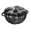 3.5 l cast iron pumpkin Cocotte, black,,large