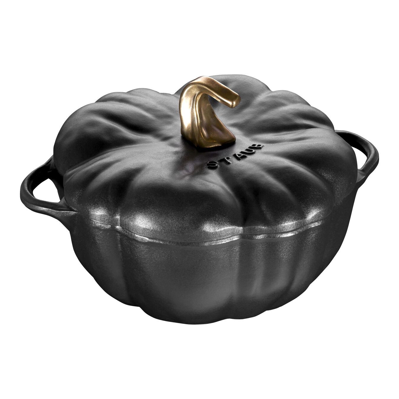 3.5 l cast iron pumpkin Cocotte, black,,large 1
