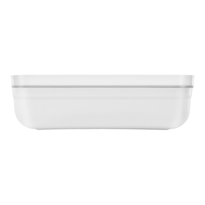 Fresh & Save, L flat Divided Meal Prep Container, plastic, white-grey, large 4