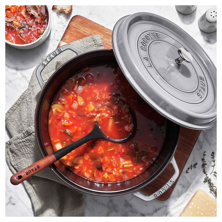 La Cocotte, Cocotte rotonda - 28 cm, Colore grigio grafite, large 3