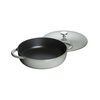 2.5 l cast iron round Saute pan, graphite-grey - Visual Imperfections,,large