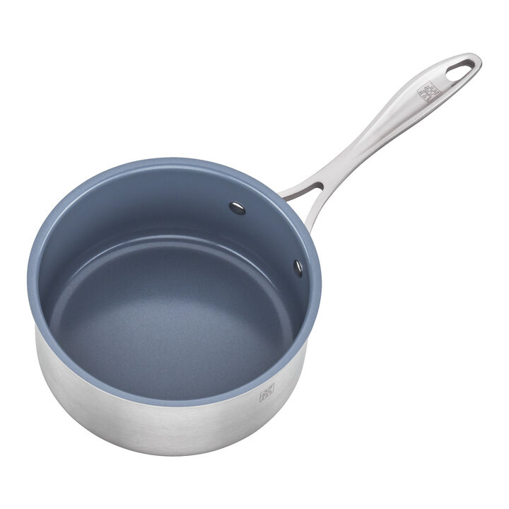 Spirit Ceramic Nonstick, Sauce pan, 2 qt, 18/10 Stainless Steel, Ceramic coating, large 3