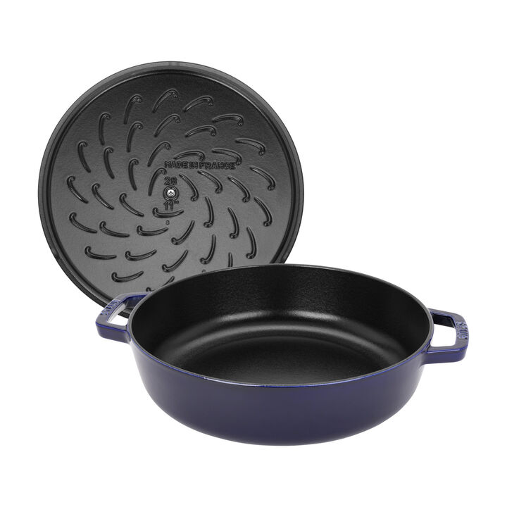 x Smitten Kitchen - Cast Iron, 4 qt, Braiser With Lid, Dark Blue, large 2