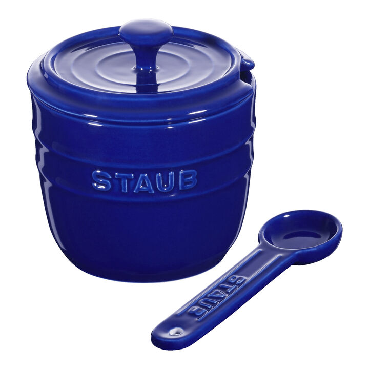 Ceramique, Sockerskål 9 cm, Ceramic, Mörkblå, large 2