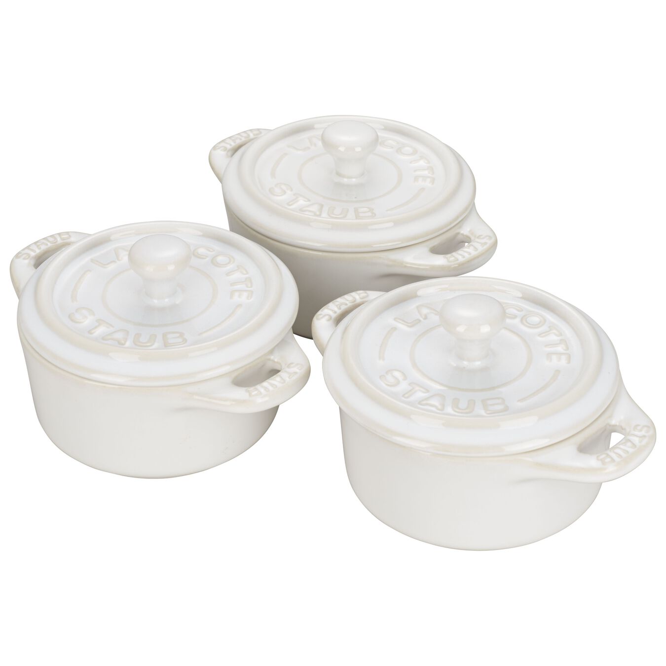 STAUB Ceramics Prep Set di 2 ciotole Bianco colore