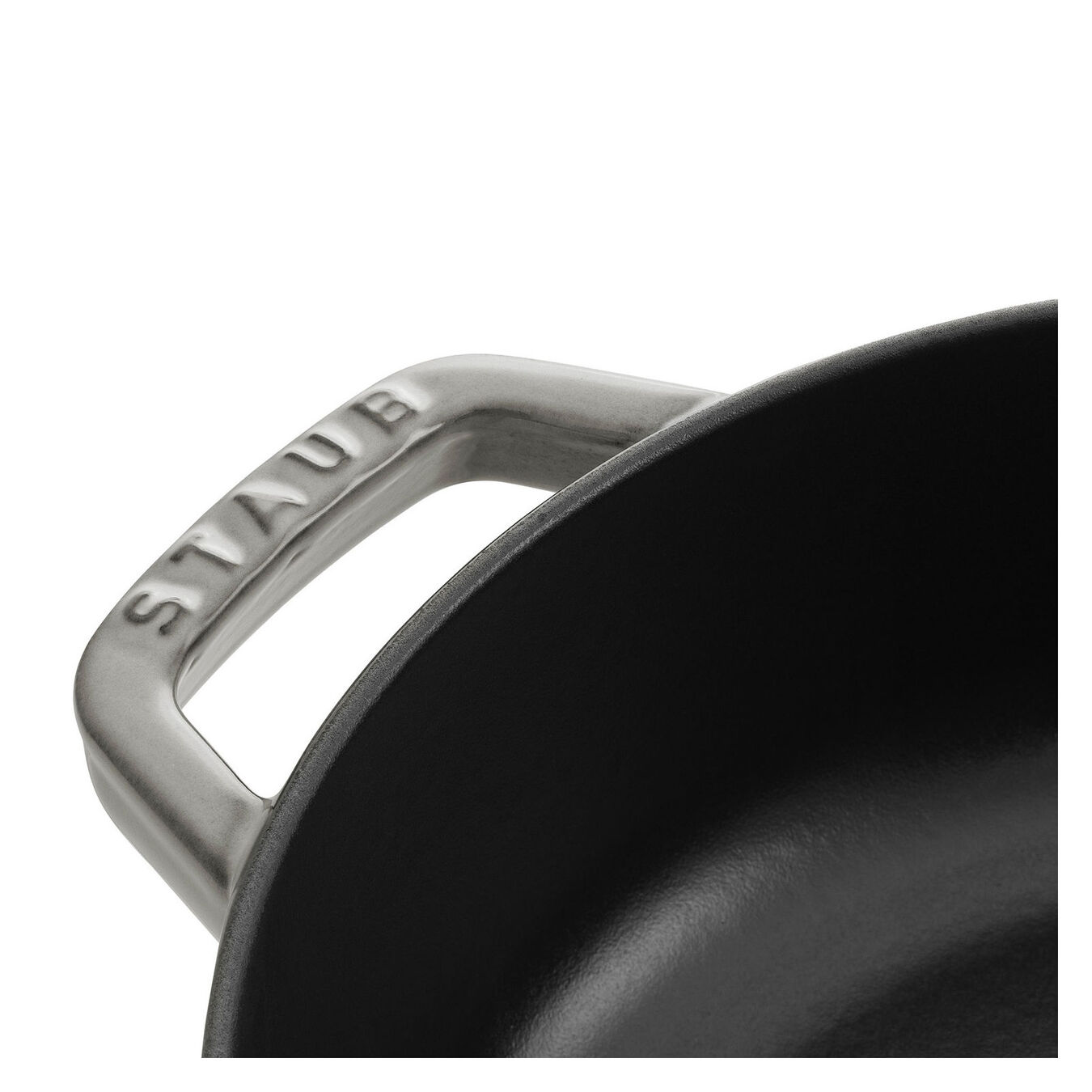 28 cm round Cast iron Saute pan Chistera graphite-grey,,large 3