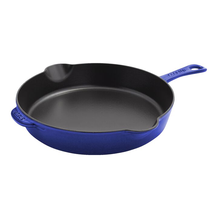 Cast Iron, 11-inch, Traditional Deep Skillet, Blueberry, large 1