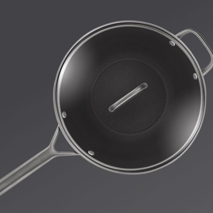 Milano, Sautepande Med glaslåg 28 cm, Aluminium, large 3