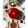 Bellamonte, 28 cm round Cast iron Cocotte red, small 11