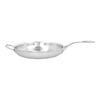 12.5-inch, 18/10 Stainless Steel, Proline Fry Pan with Helper Handle,,large