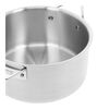 Essential 5, 3.8 l 18/10 Stainless Steel round sauce pan with lid 4QT, silver, small 3
