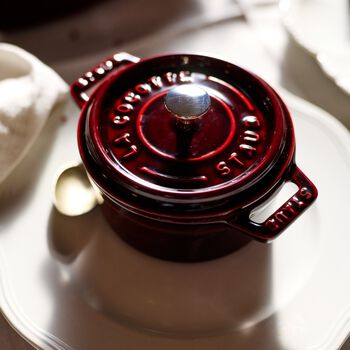 Mini D&ouml;k&uuml;m Tencere | Bordo | 10 cm | 250 ml | yuvarlak,,large 2
