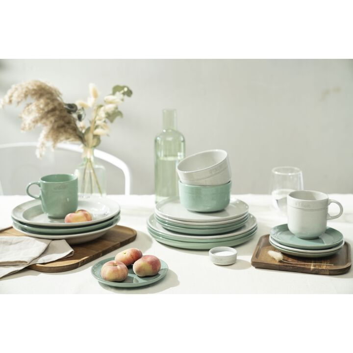 Dining Line, Teller flach 22 cm, rund, Weisser Trüffel, Keramik, large 4