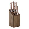 Special Edition, 6-pcs brown Beech Knife block set, small 1