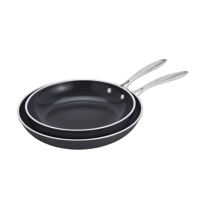 Forte Plus, Fry pan set, 2 Piece, aluminum, Ceramic Titanium, large 1