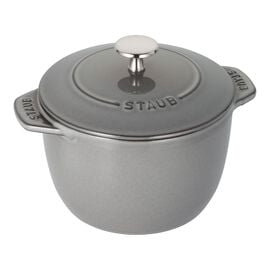 Staub Cast Iron - Specialty Items, 1.5 qt, Petite French Oven, graphite grey