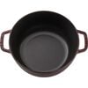 Cast Iron - Specialty Shaped Cocottes, 3.75 qt, Essential French Oven Rooster Lid, grenadine, small 9