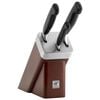 4-pc, Knife block set with KiS technology, brown,,large