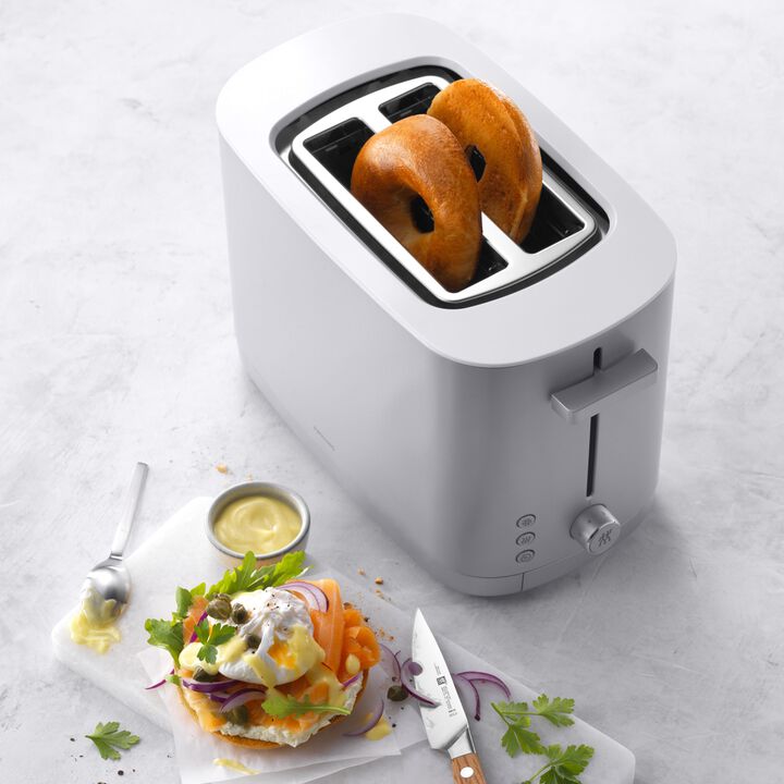 2 SHORT SLOTS TOASTER WITH BUN WARMER - SILVER, large 3