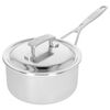 2.2 l 18/10 Stainless Steel round Sauce pan with lid, silver,,large