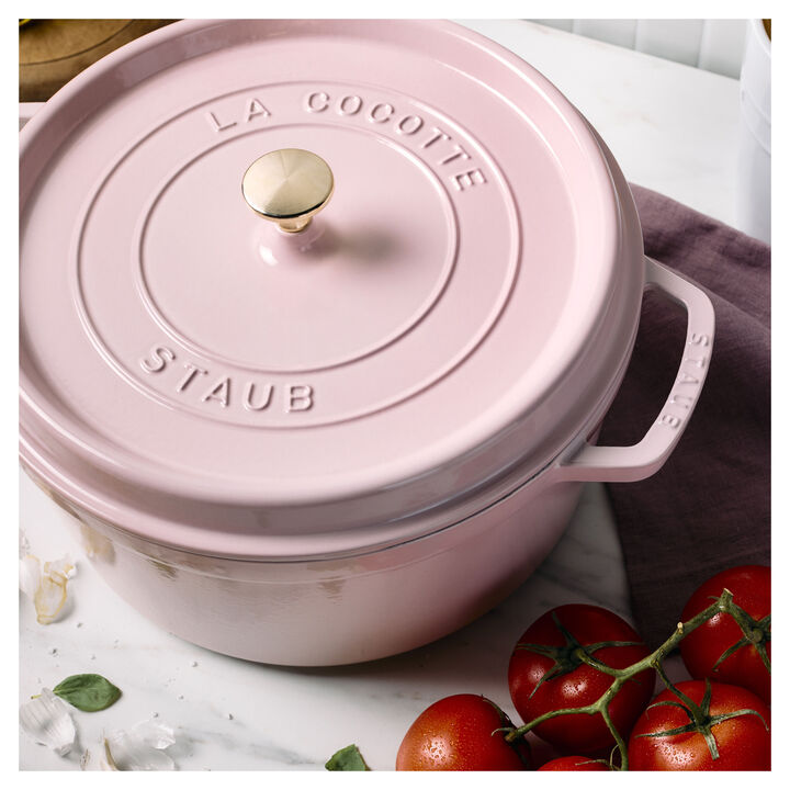 La Cocotte, 5.25 l cast iron round Cocotte, sorbet rose, large 2