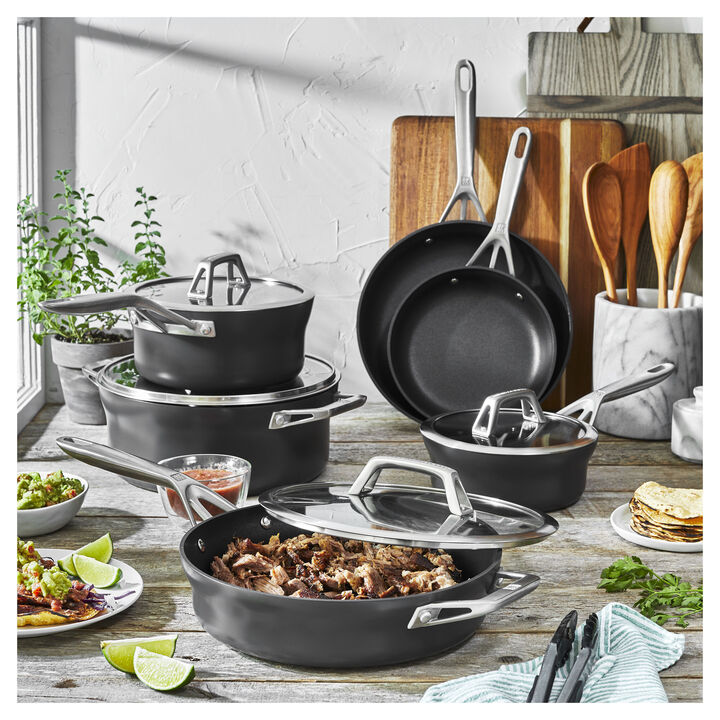 Motion, 10-pc, Hard Anodized Nonstick Cookware Set, large 2