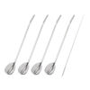5-pc, Spoon Straw set with Cleaning Brush,,large
