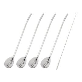 ZWILLING Flatware Accessories, 5-pc, Spoon Straw set with Cleaning Brush