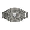11 cm oval Cast iron Mini Cocotte graphite-grey,,large