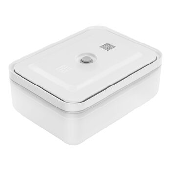 Vakumlu Buzdolabı Saklama Kabı, Plastik, yarı şeffaf-Gri,,large 1