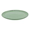 26 cm ceramic round Plate flat, sage,,large