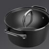 Milano,  aluminum Stock pot with glass lid, small 3