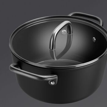 Derin Tencere Cam Kapaklı | Al&uuml;minyum | 24 cm,,large 3
