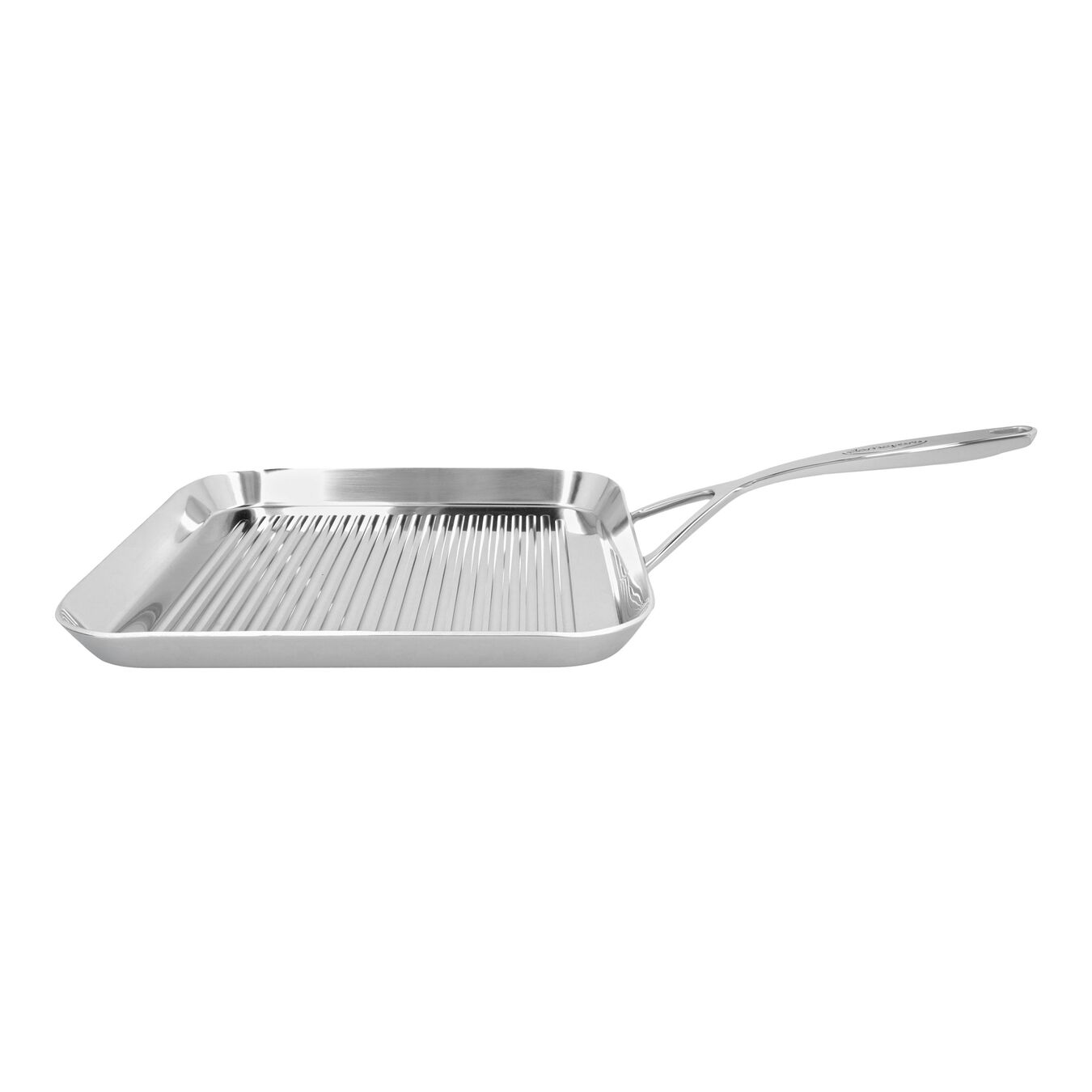 28 x 28 cm square 18/10 Stainless Steel Grill pan silver,,large 1