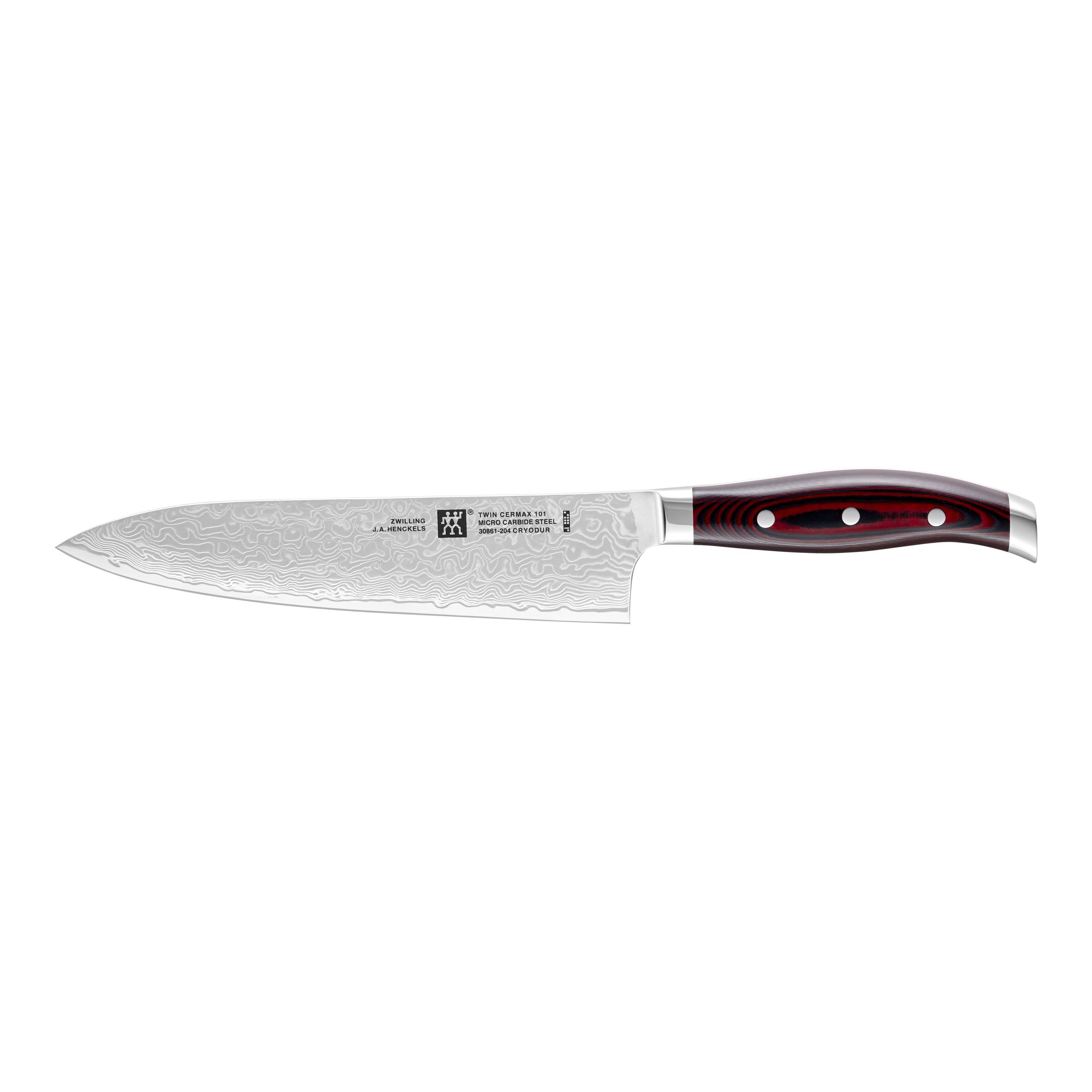 ZWILLING TWIN Cermax Couteau de chef 20 cm, Rouge, Micarta