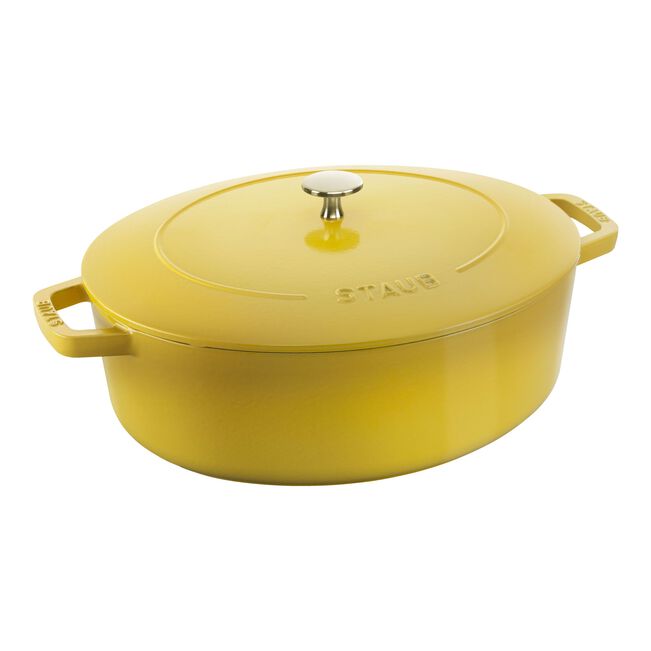 6.25 qt, Wide Oval Dutch Oven, citron