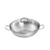 36 cm / 14 inch 18/10 Stainless Steel Wok,,large