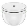 Fresh & Save BOWLS, Set de bols sous vide S/M/L / 6-pcs, Verre, transparent-blanc, small 4