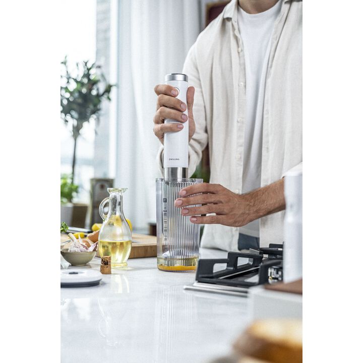 ENFINIGY, Stabmixer & Zubehör Set, 4-tlg., Silber-Weiß, Edelstahl/Kunststoff, large 3