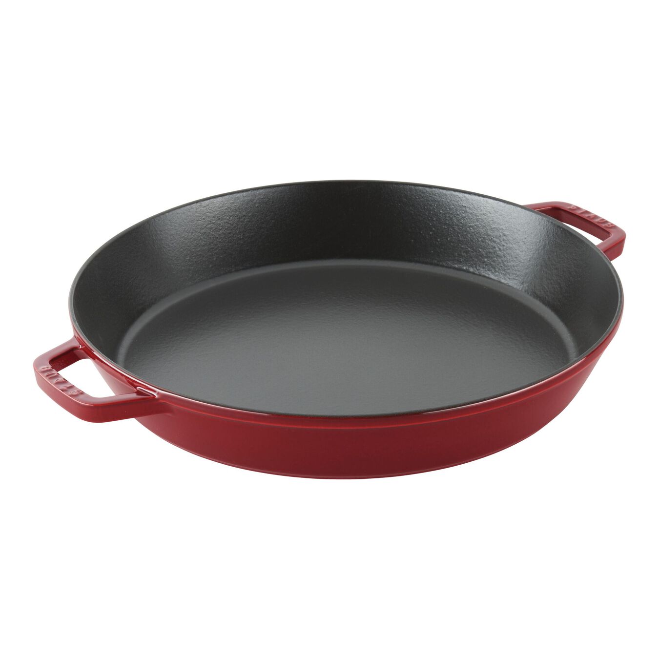 Staub Cast iron 38 cm Cast iron Paella pan, Cherry Official ZWILLING Shop